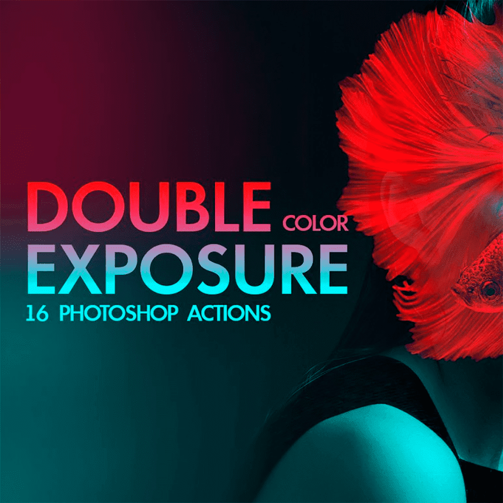 Сolor double exposure ps actions, main picture 1010x1010.