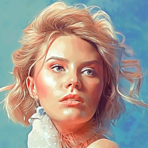 Digital painting photoshop action, first picture 1010x1010.