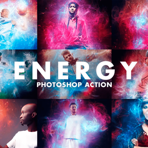 Energy photoshop action, main for picture 1010x1010.