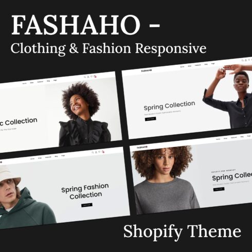 Fashaho - Clothing & Fashion Responsive, Shopify Theme, main image.