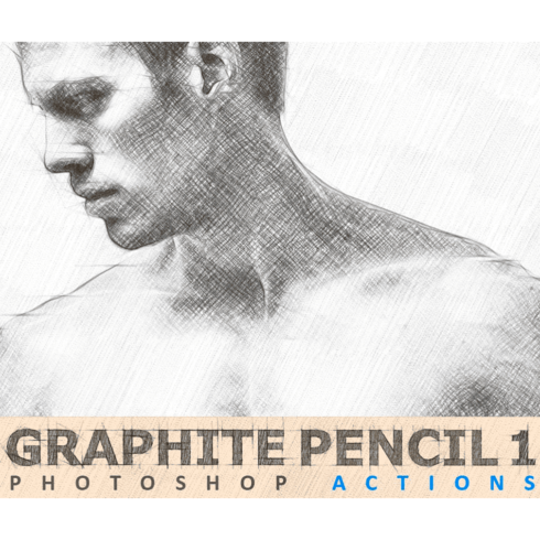 Graphite pencil - action plugin for Photoshop, the main image is 1010x1010.