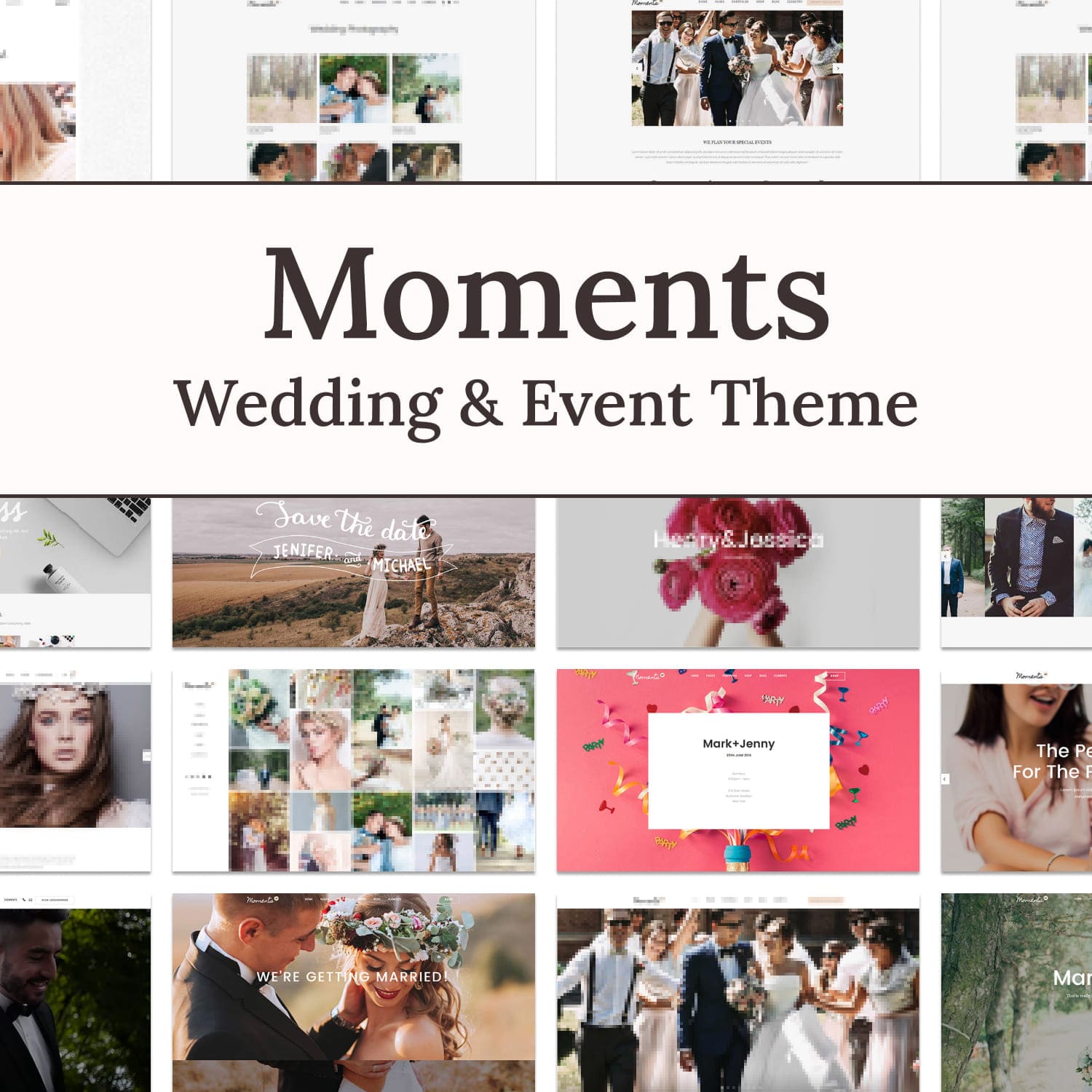 Moments wedding event theme, main picture 1500x1500.