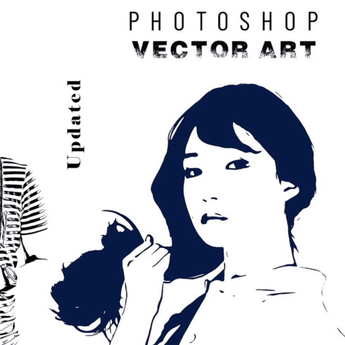 Photoshop vector art action, main picture.