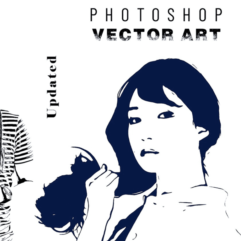 Photoshop Vector Art Action – MasterBundles