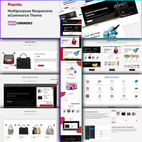 Rapido multiparous fashion accessories woocommerce template, main picture 1500x1500.