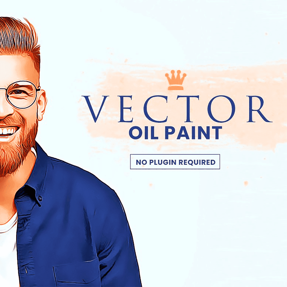 Vector oil painting, main picture 1100x1100.