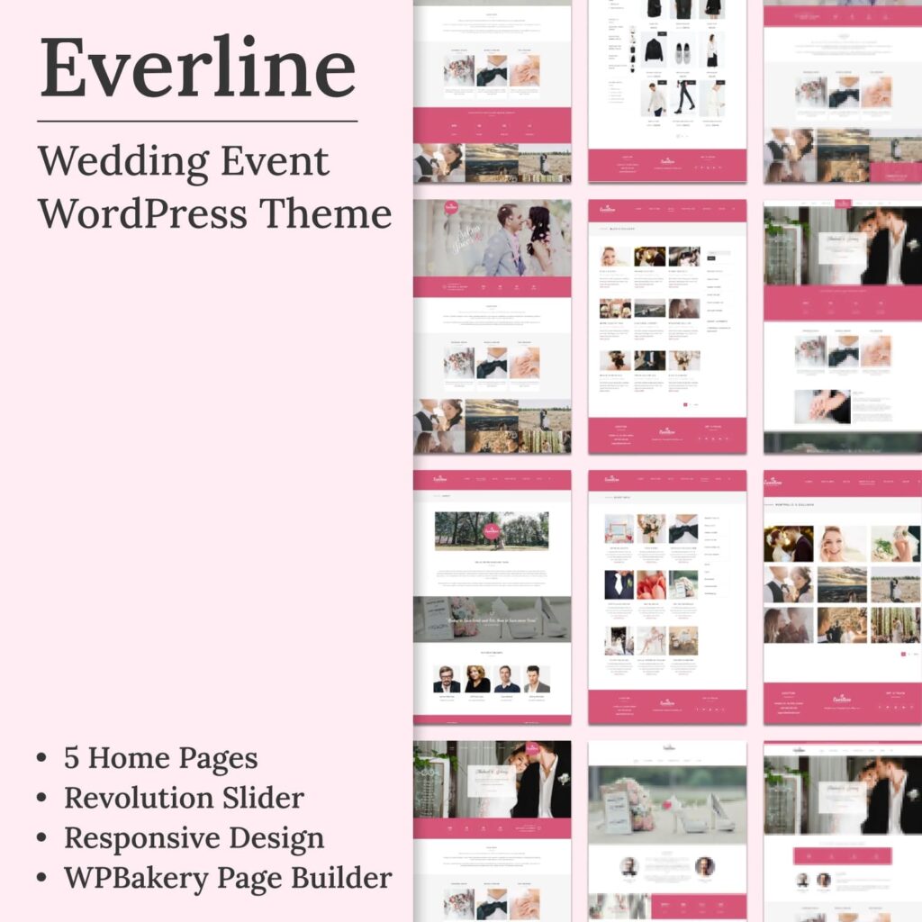 Wedding Event - Everline WordPress Theme – MasterBundles