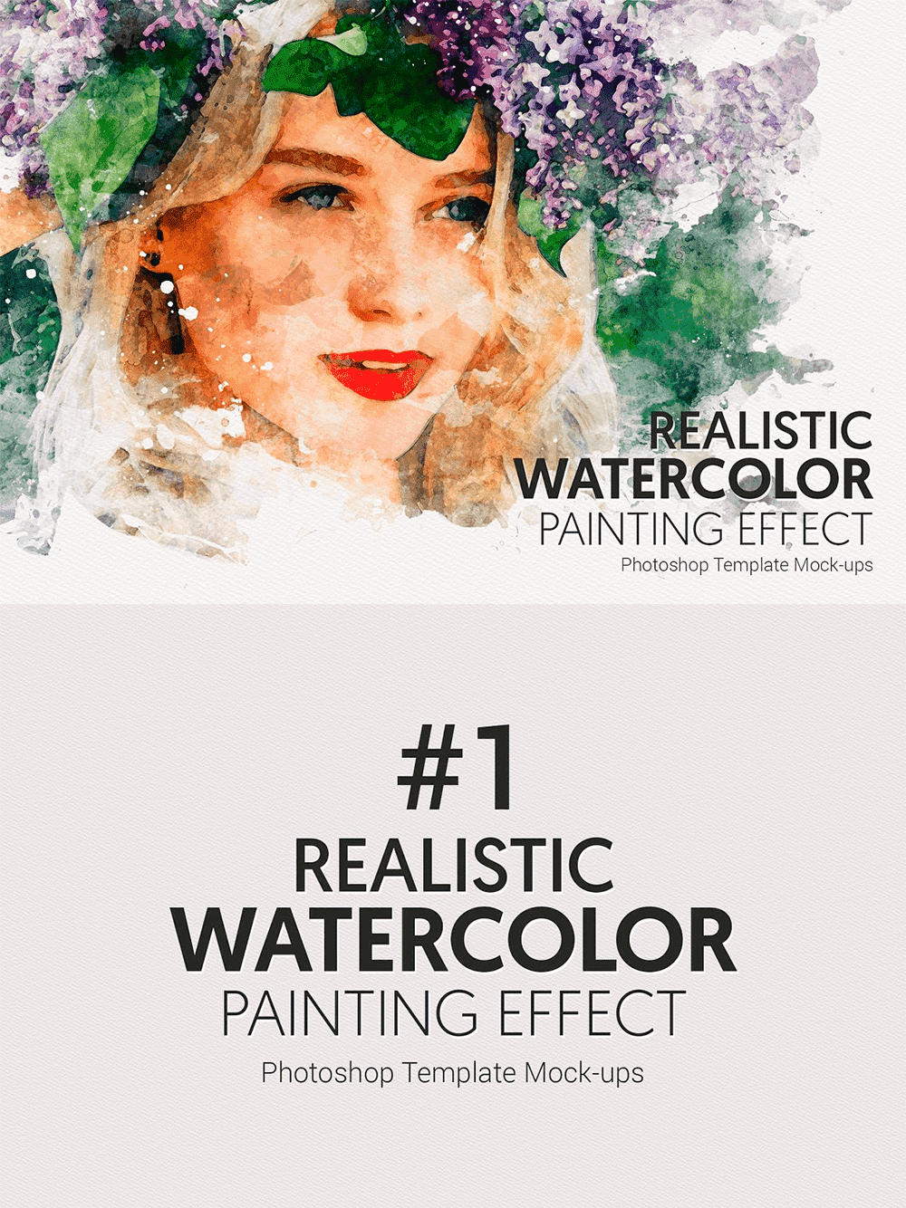 #1 Watercolor photoshop mock ups, picture for pinterest 1000x1334.