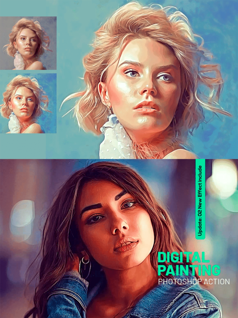 Digital Painting Action MasterBundles