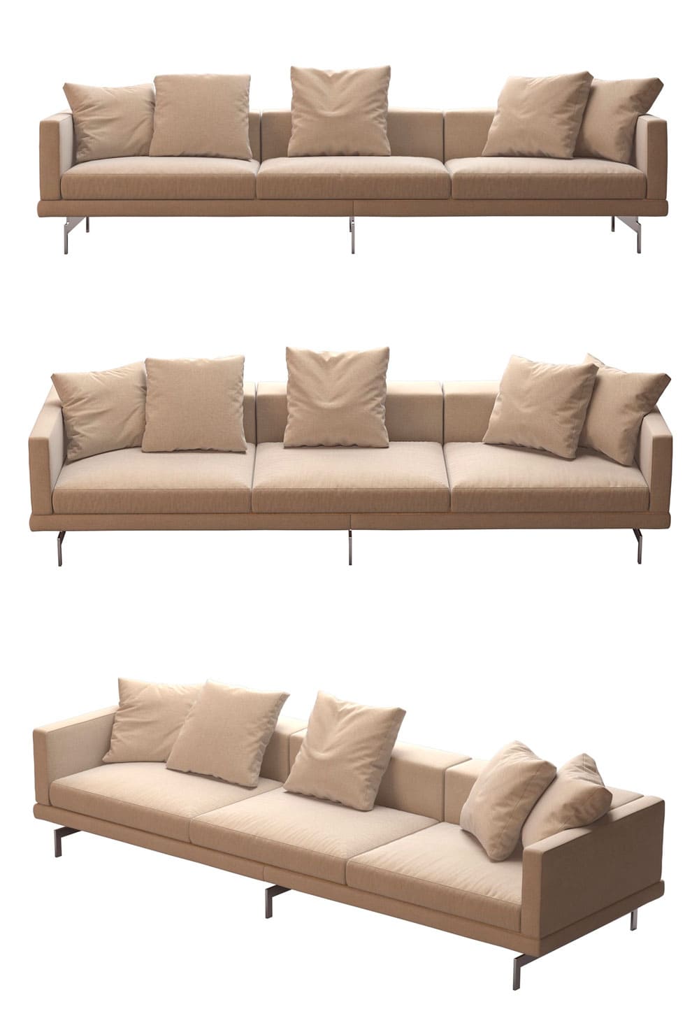 Dock sofa by bb italia 295x99, picture for pinterest.