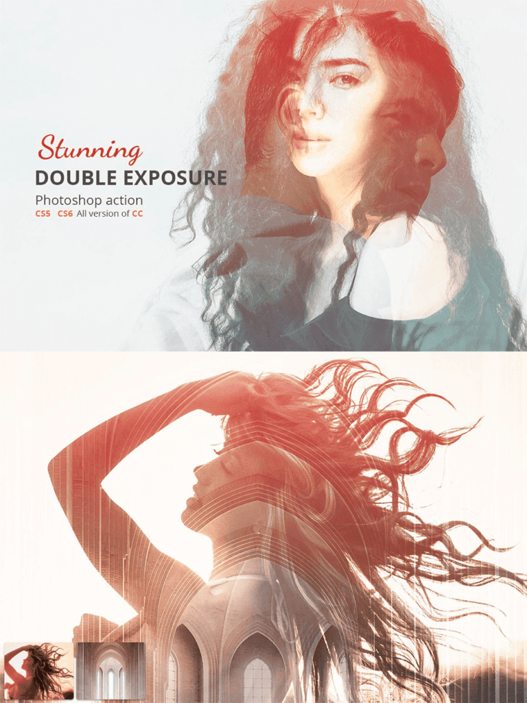 Double Exposure - Photoshop Action – MasterBundles