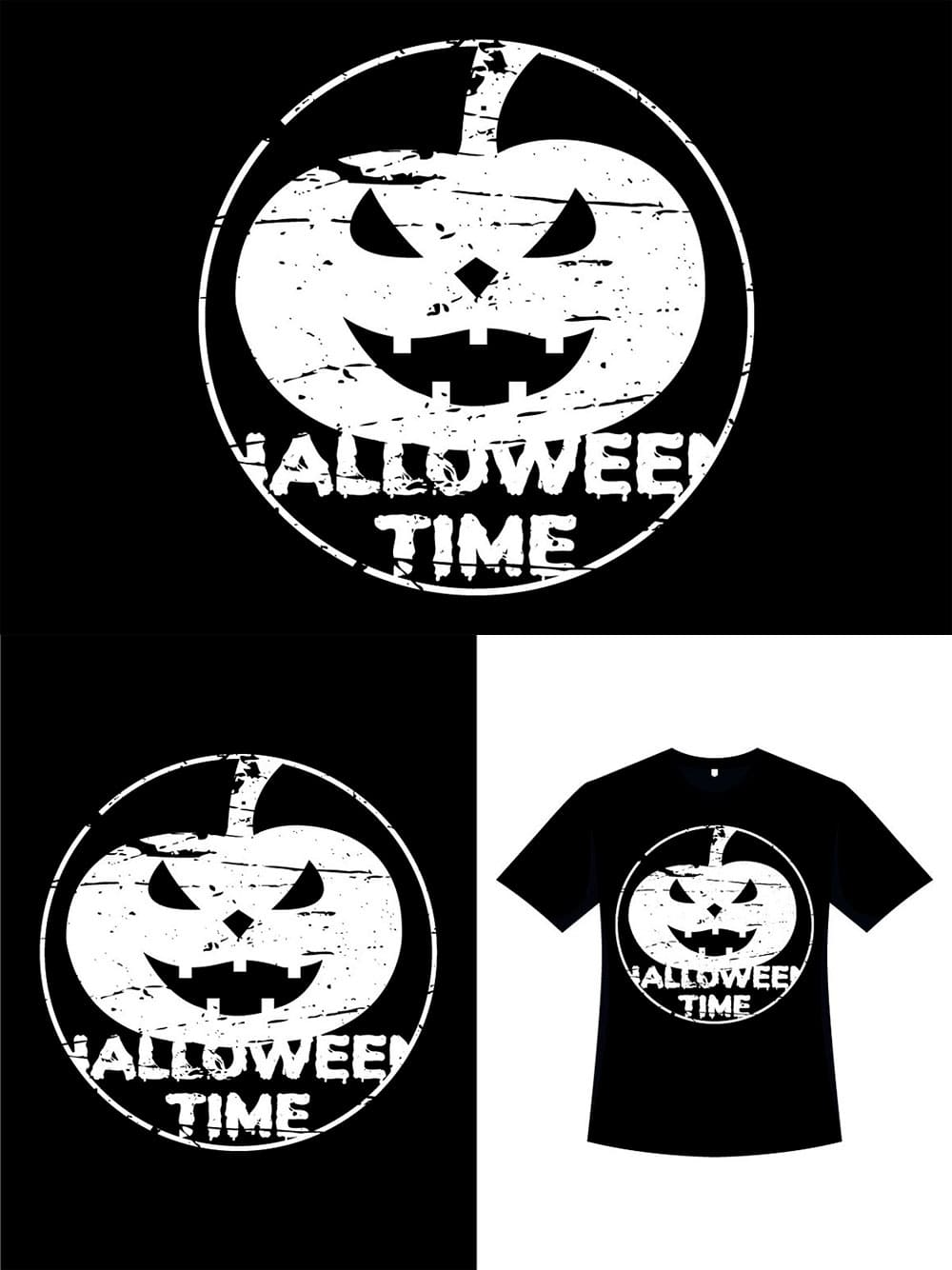 Free halloween silhouette t-shirt, picture for pinterest.