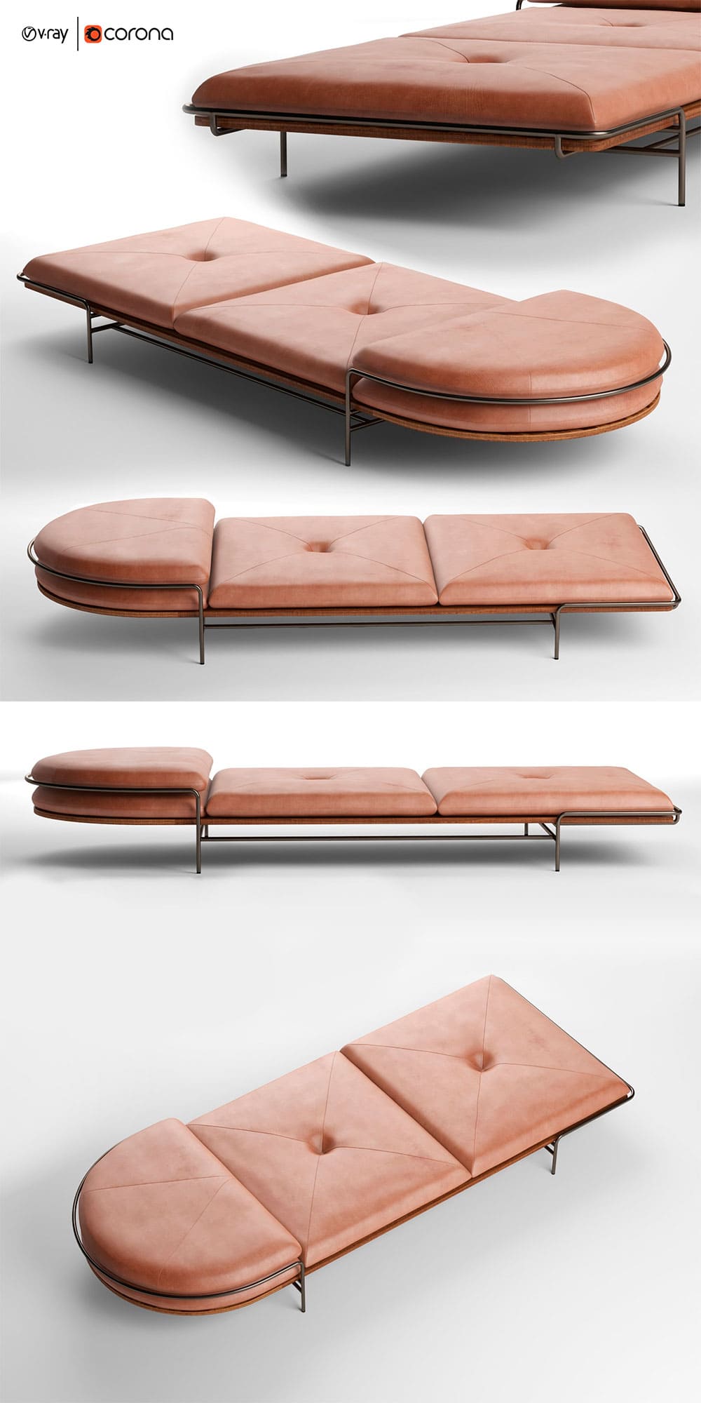 Geometric daybed by bassam fellows, picture for pinterest.