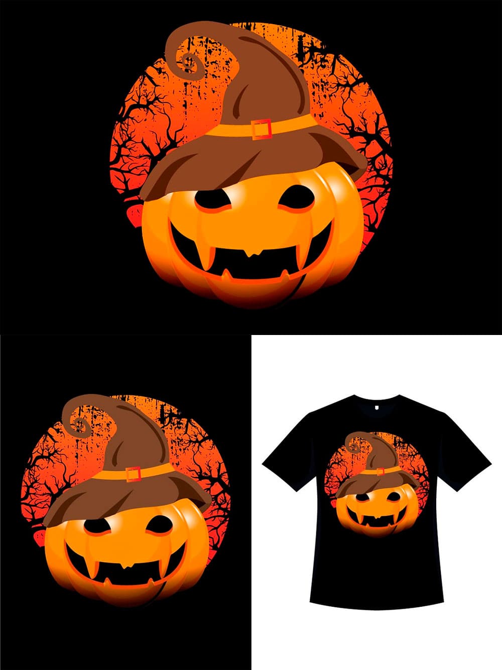 Halloween pumpkin scary t-shirt art, picture for pinterest.