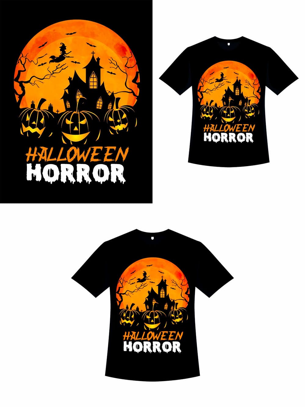 Halloween vintage t-shirt vector design, for pinterest.