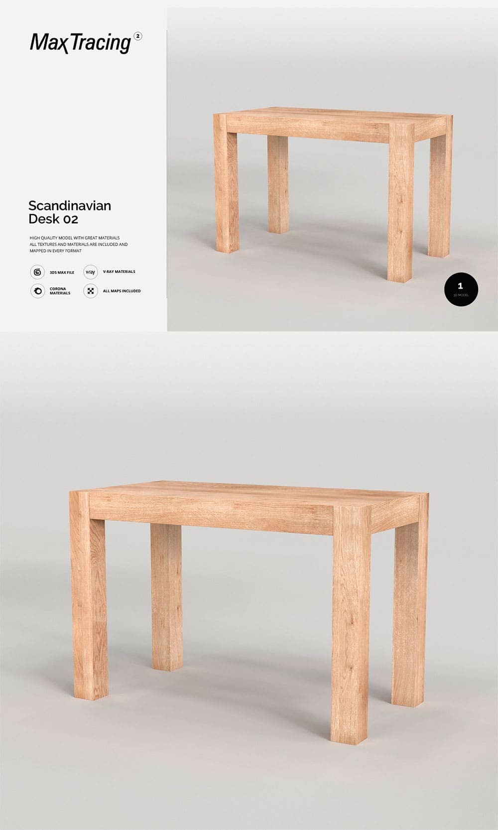 Scandinavian desk 02, picture for pinterest.