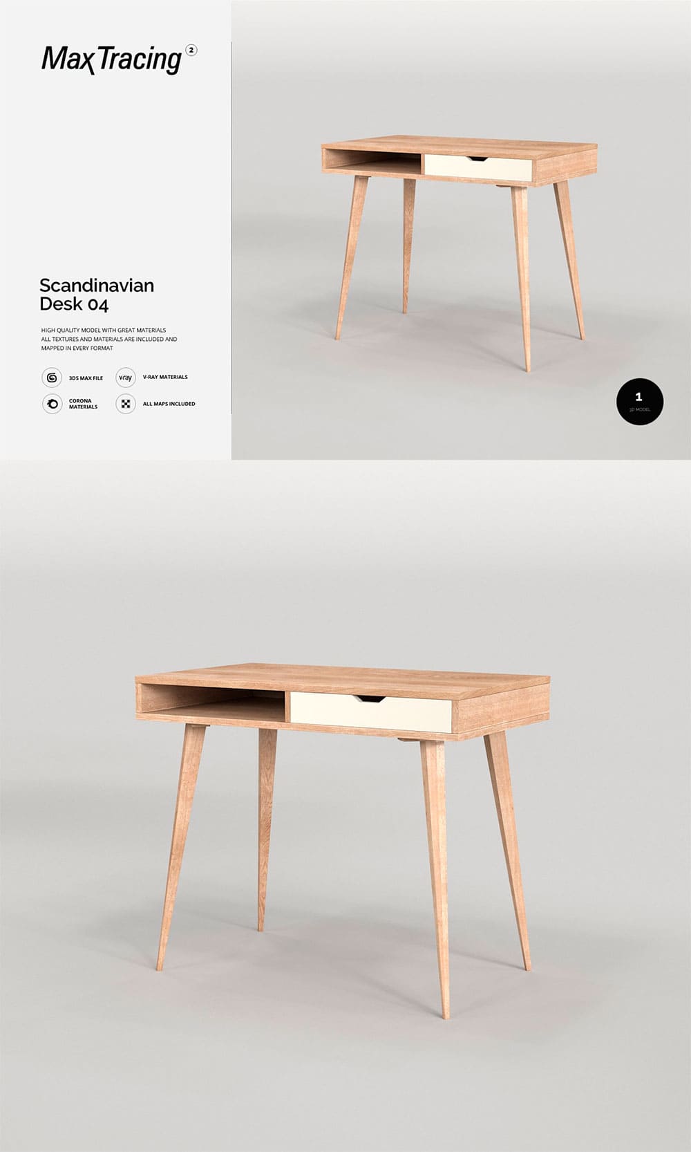 Scandinavian desk 04, picture for pinterest.