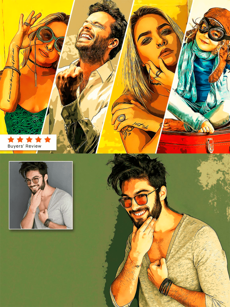 Vector Cartoon Maker Action – MasterBundles