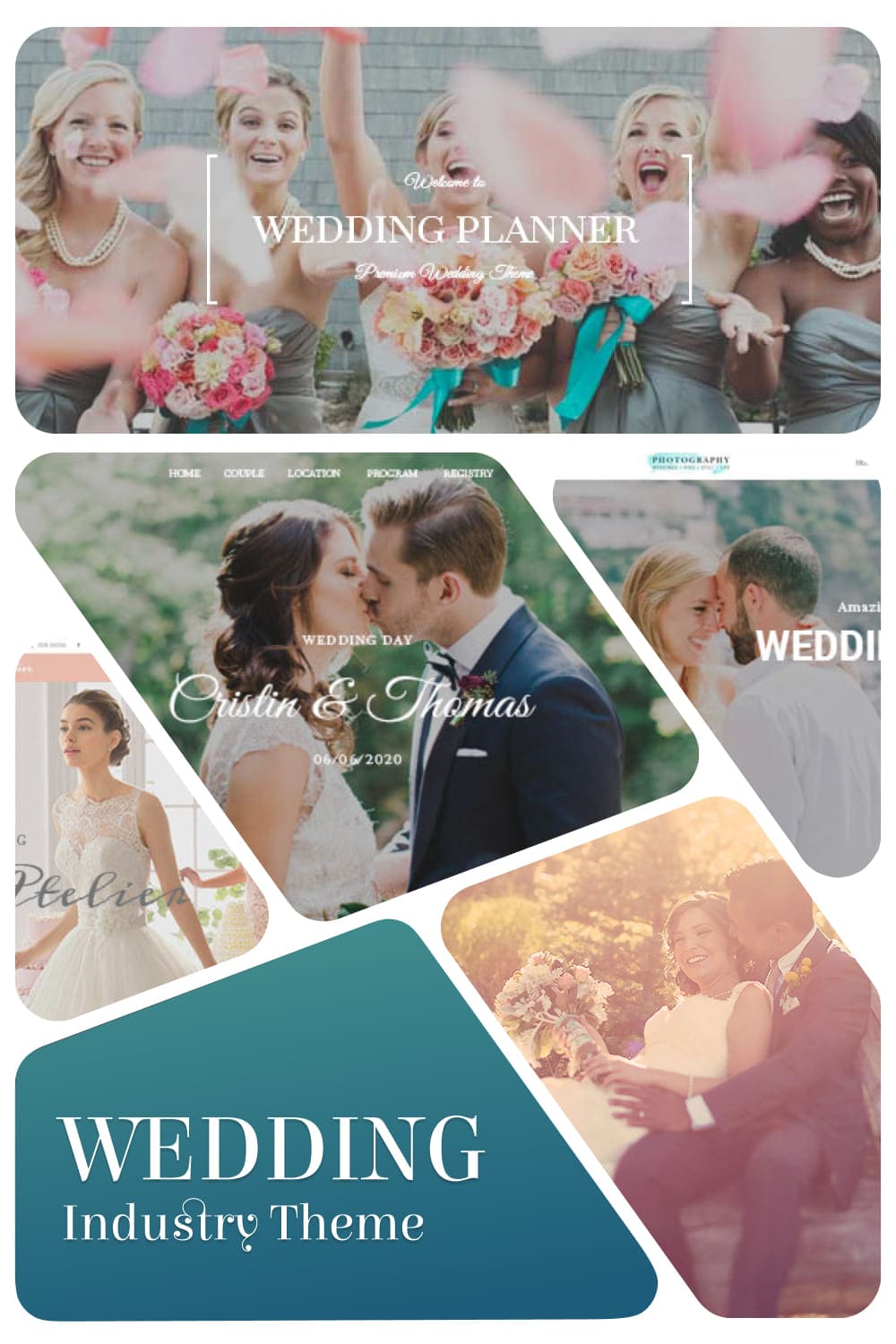 Wedding industry theme, picture for pinterest 1000x1500.