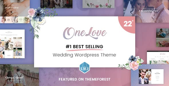 OneLove #1 Best selling wedding wordpress theme.