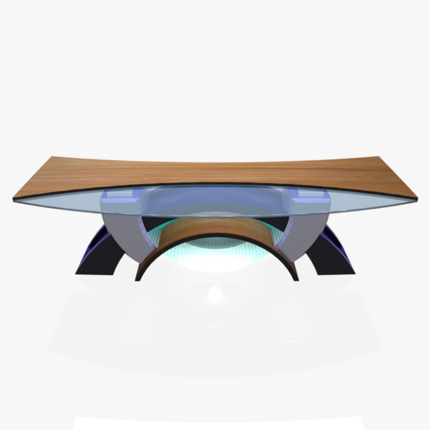 Wooden table model.