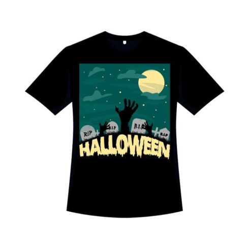 Graveyard Shirt Design for Halloween – MasterBundles