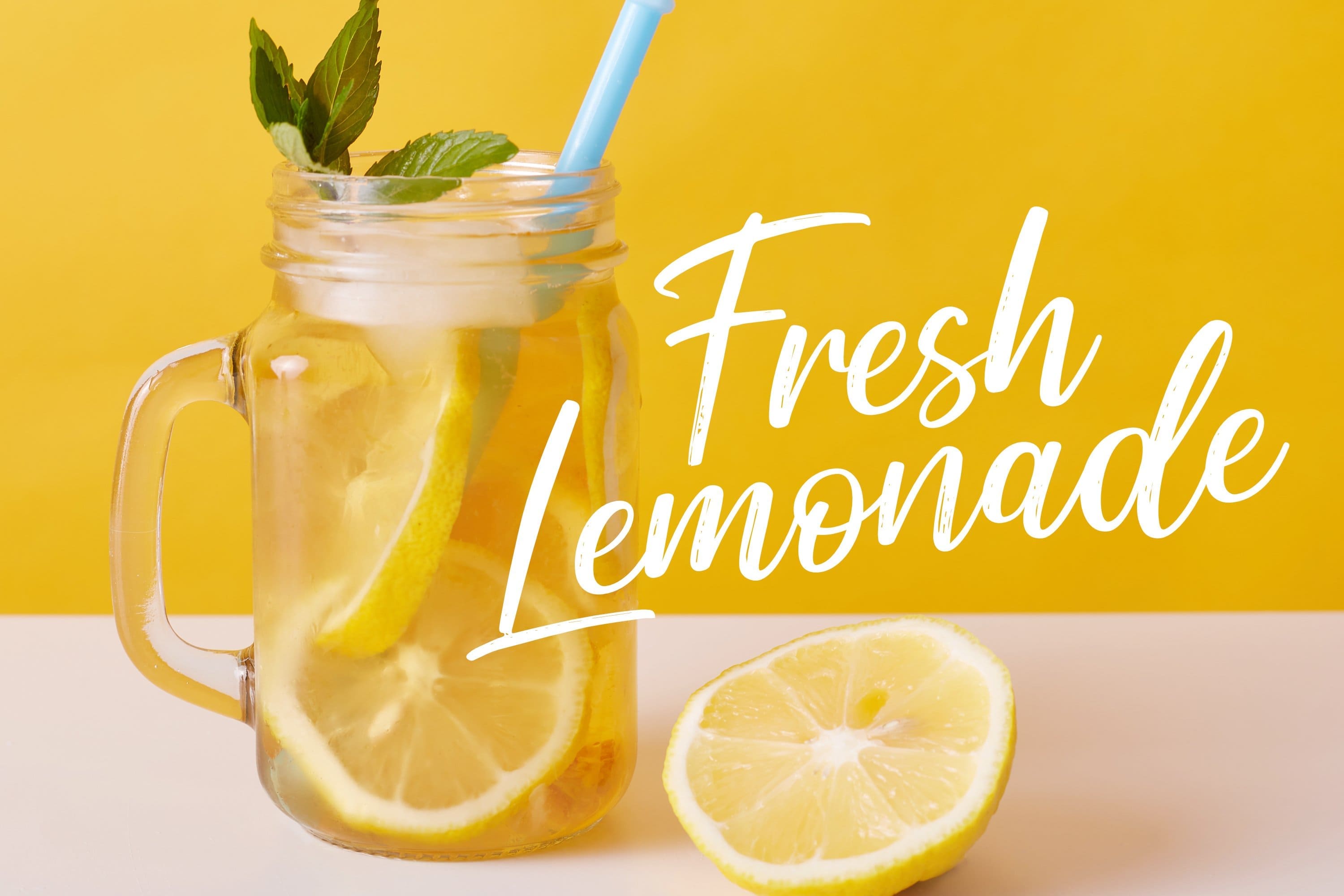 Cup with Fresh Lemonade.