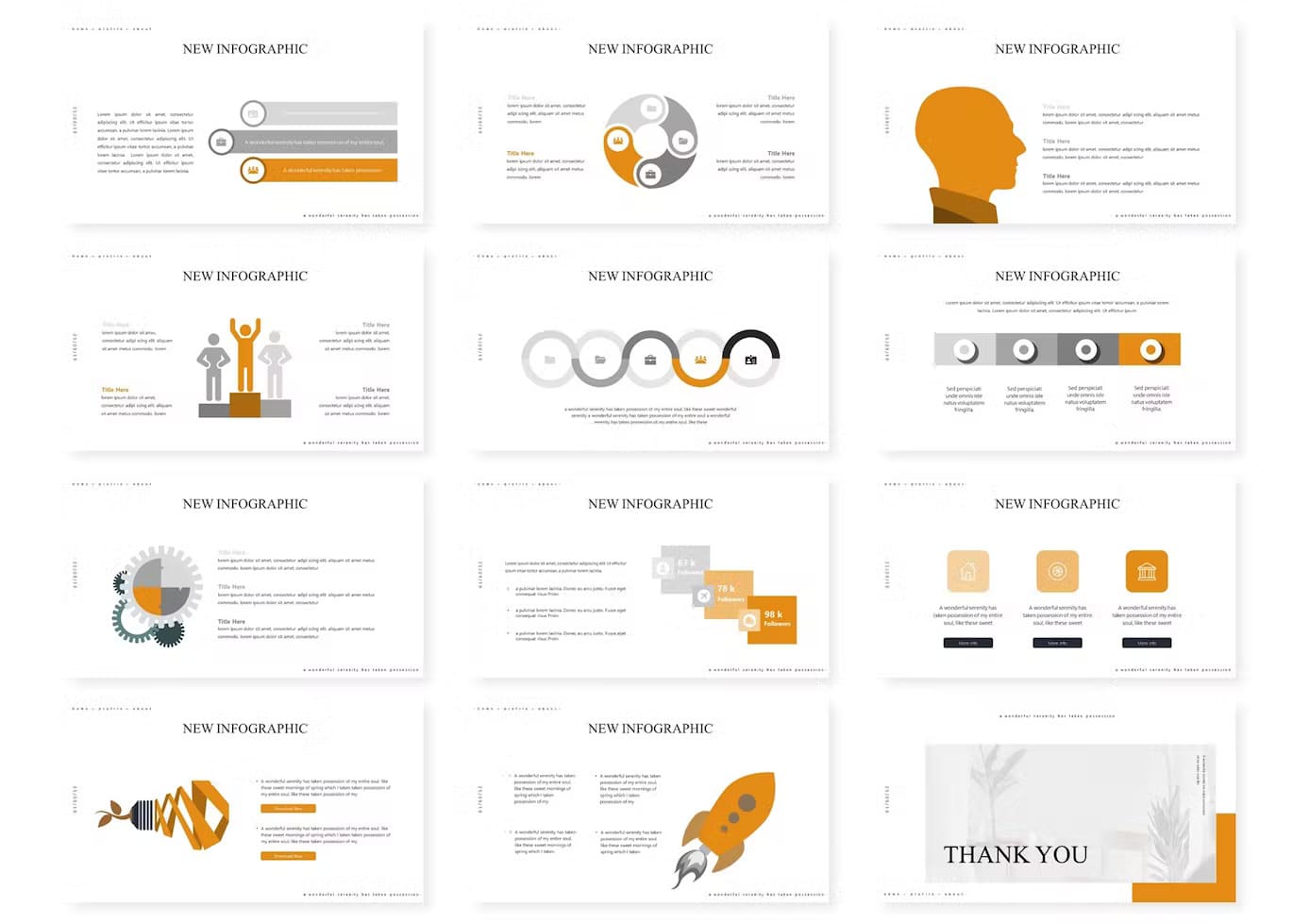 Cleastyle, 12 slide infographics.