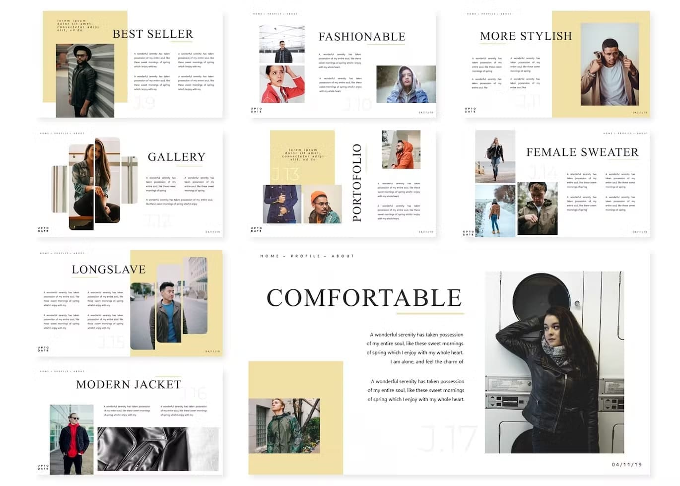 Leather report template: "Best seller, Fashionable, More stylish".