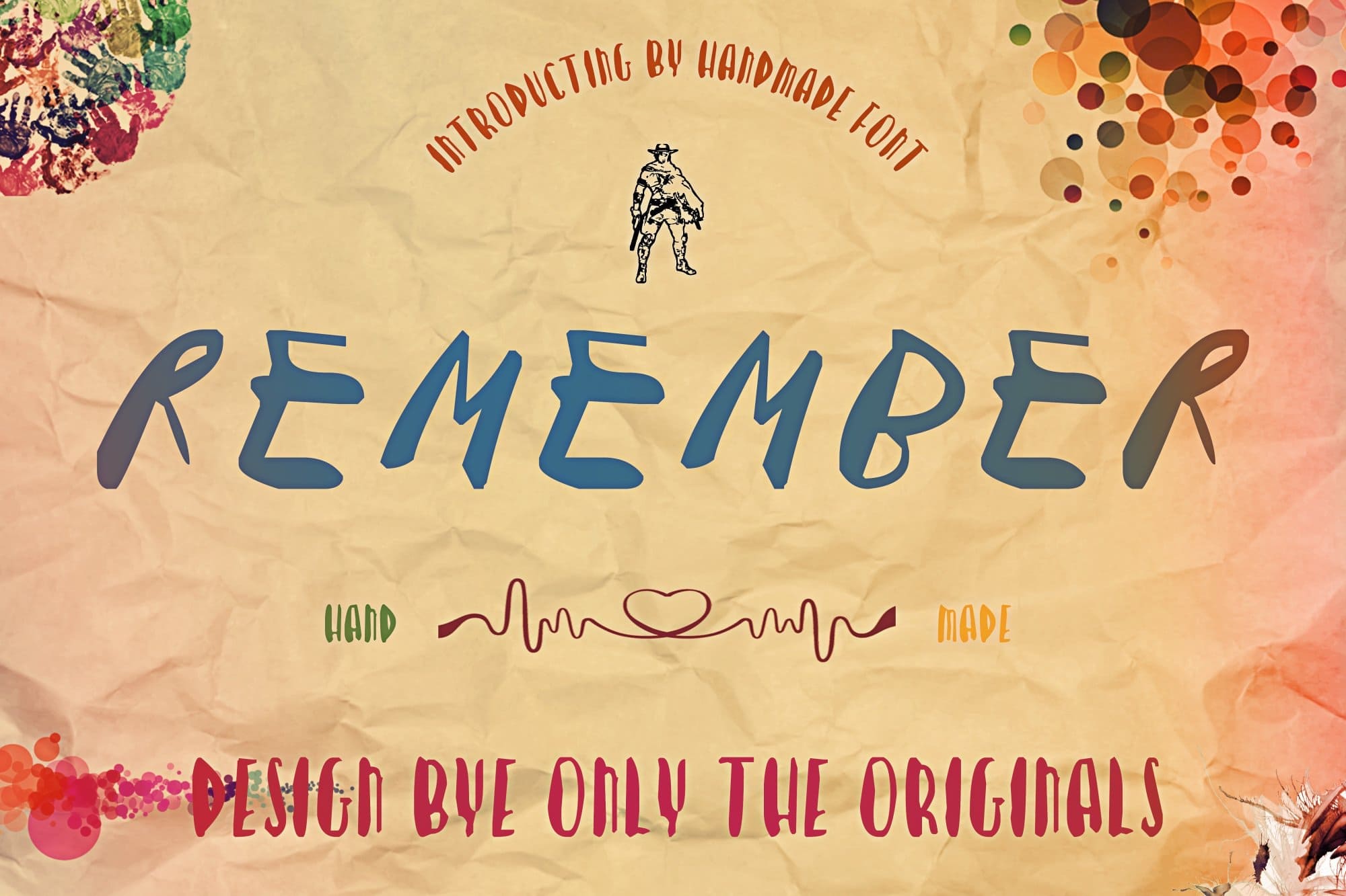 Introducing by handmade font “Remember” design by only the originals.
