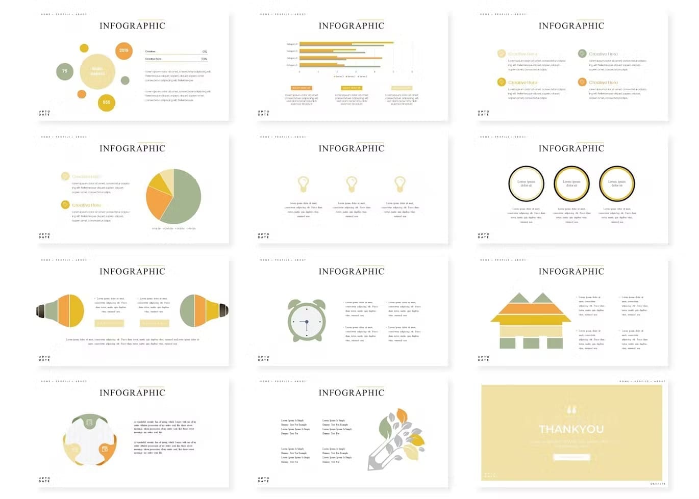 Google Slides Leather Template Infographics.