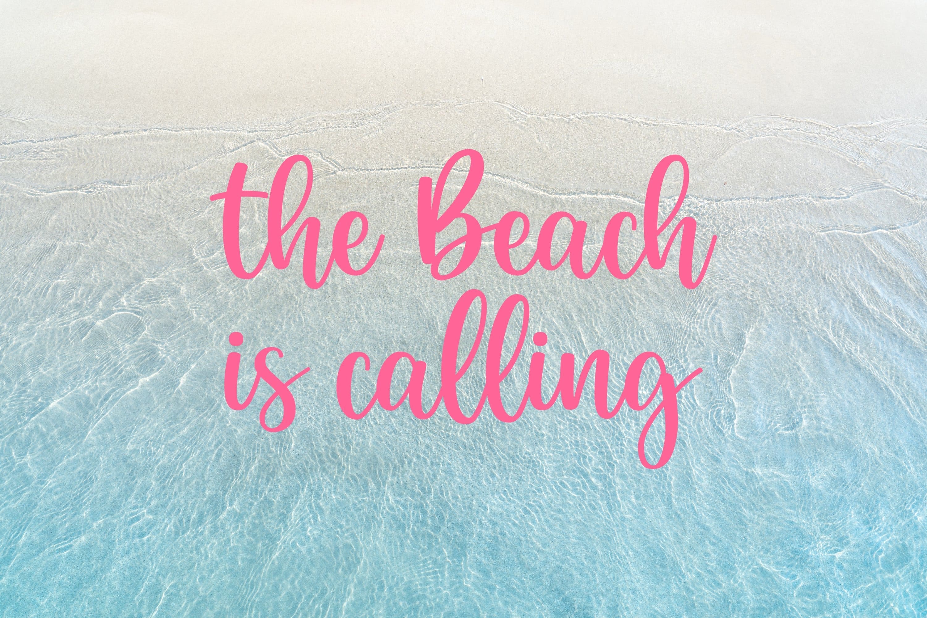 The beach calls you to relax.
