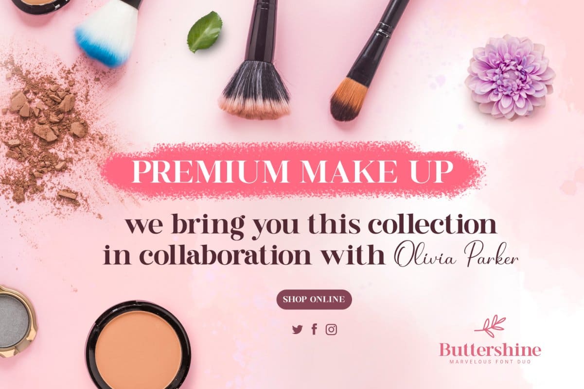 Premium make up, we bring you this collection in collaboration with Olivia Parker.
