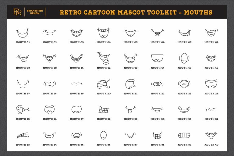 Retro Cartoon Mascot Toolkit – MasterBundles