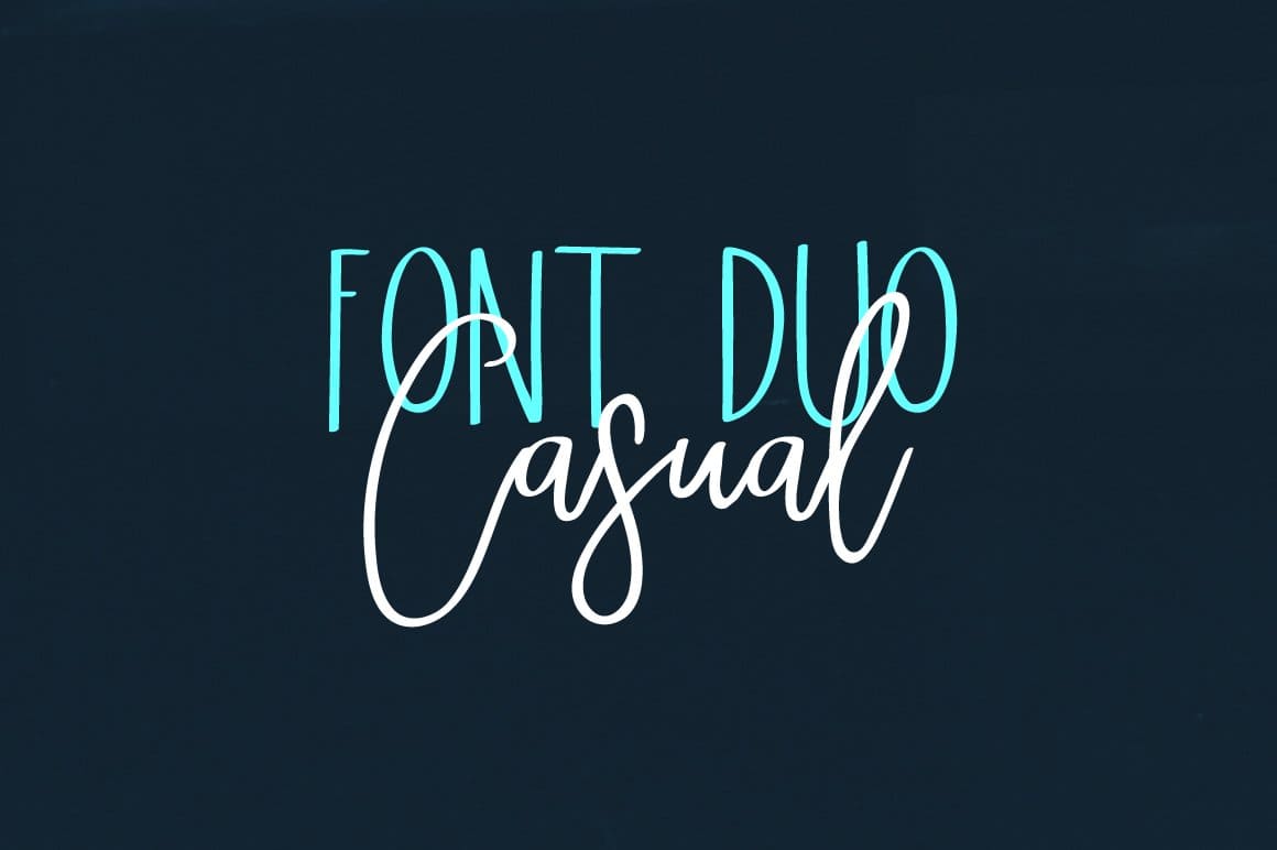 Font Duo Casual.
