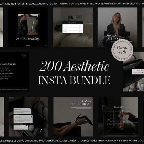 200 Aesthetic Insta bundle.