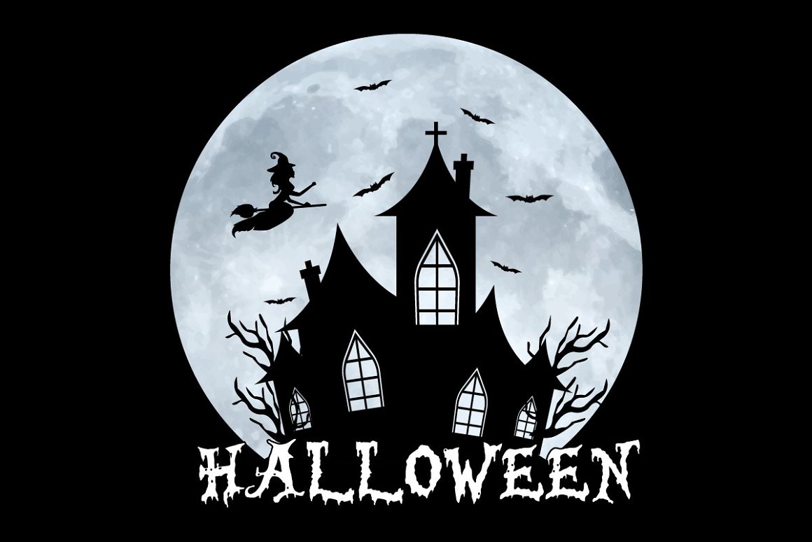 Logo on the theme of Halloween.