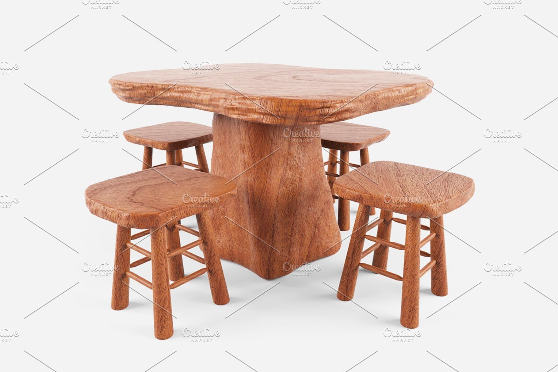 Rustic wood table and chairs, picture 1820x1214.