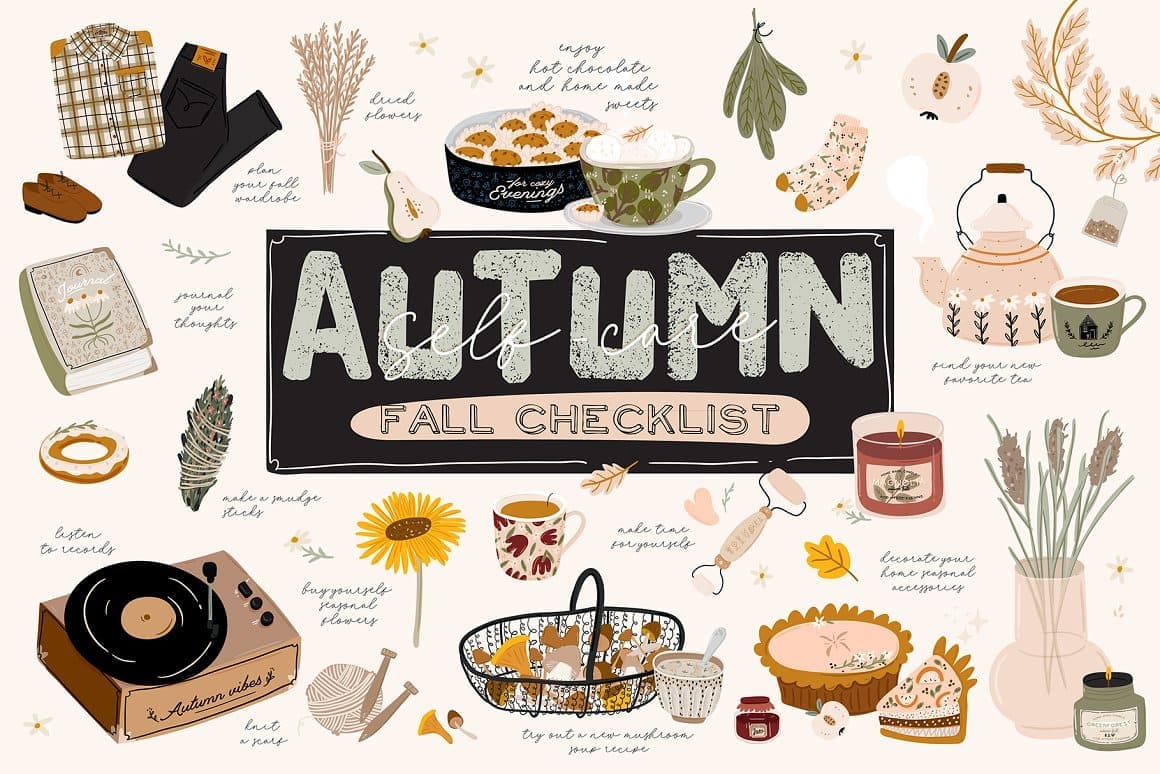 Autumn fall checklist.
