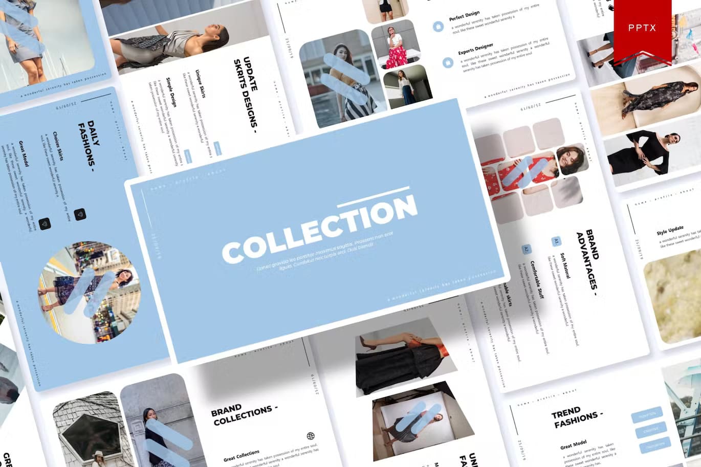 Collection Powerpoint template.