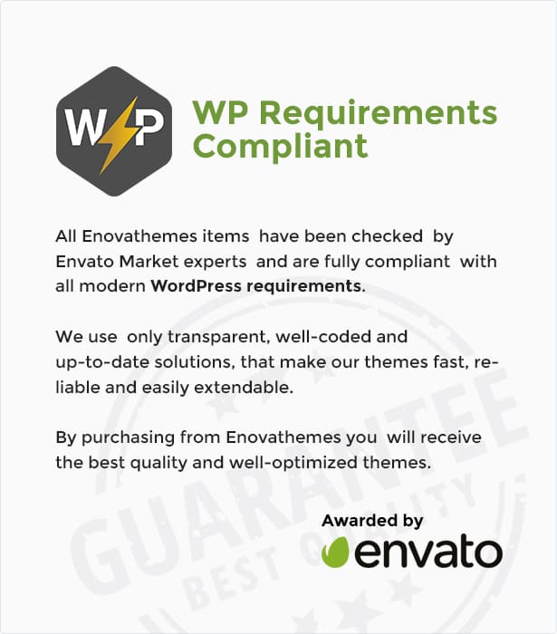 WP Requirements compliant.