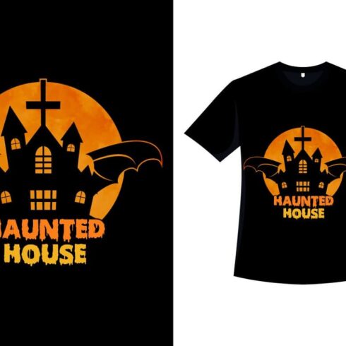 Halloween Haunted House T-shirt.