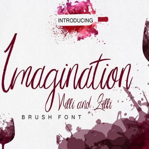 Introducing Imagination Villi and Lilli brush font.