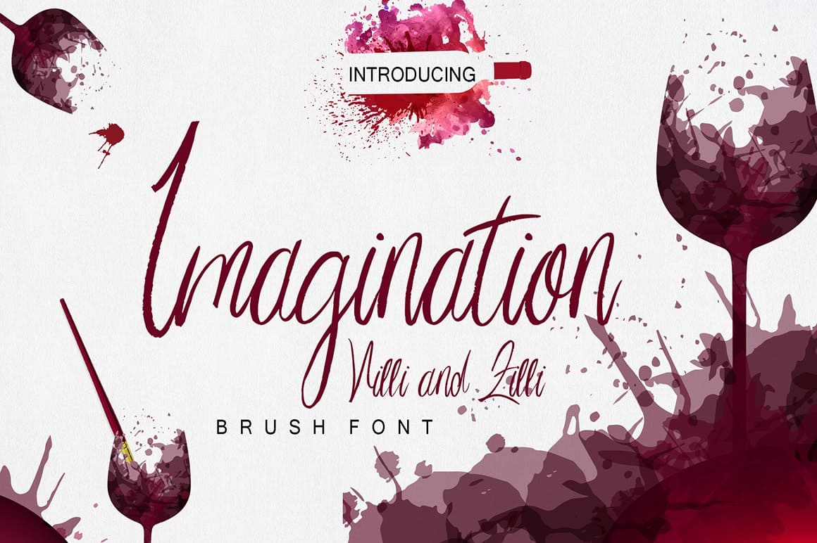 Introducing Imagination Villi and Lilli brush font.