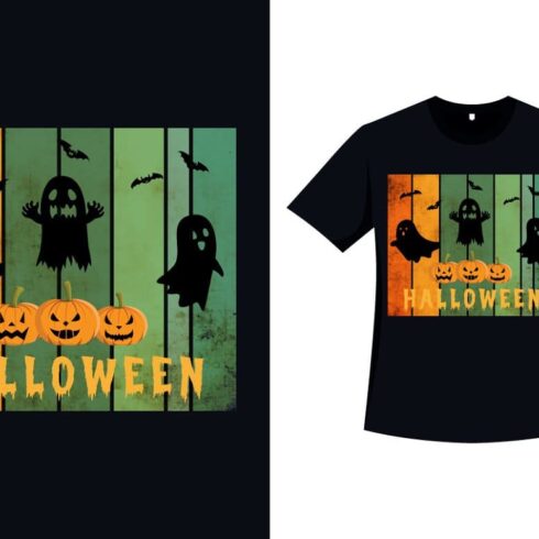 Halloween Scary T-shirt Vintage.