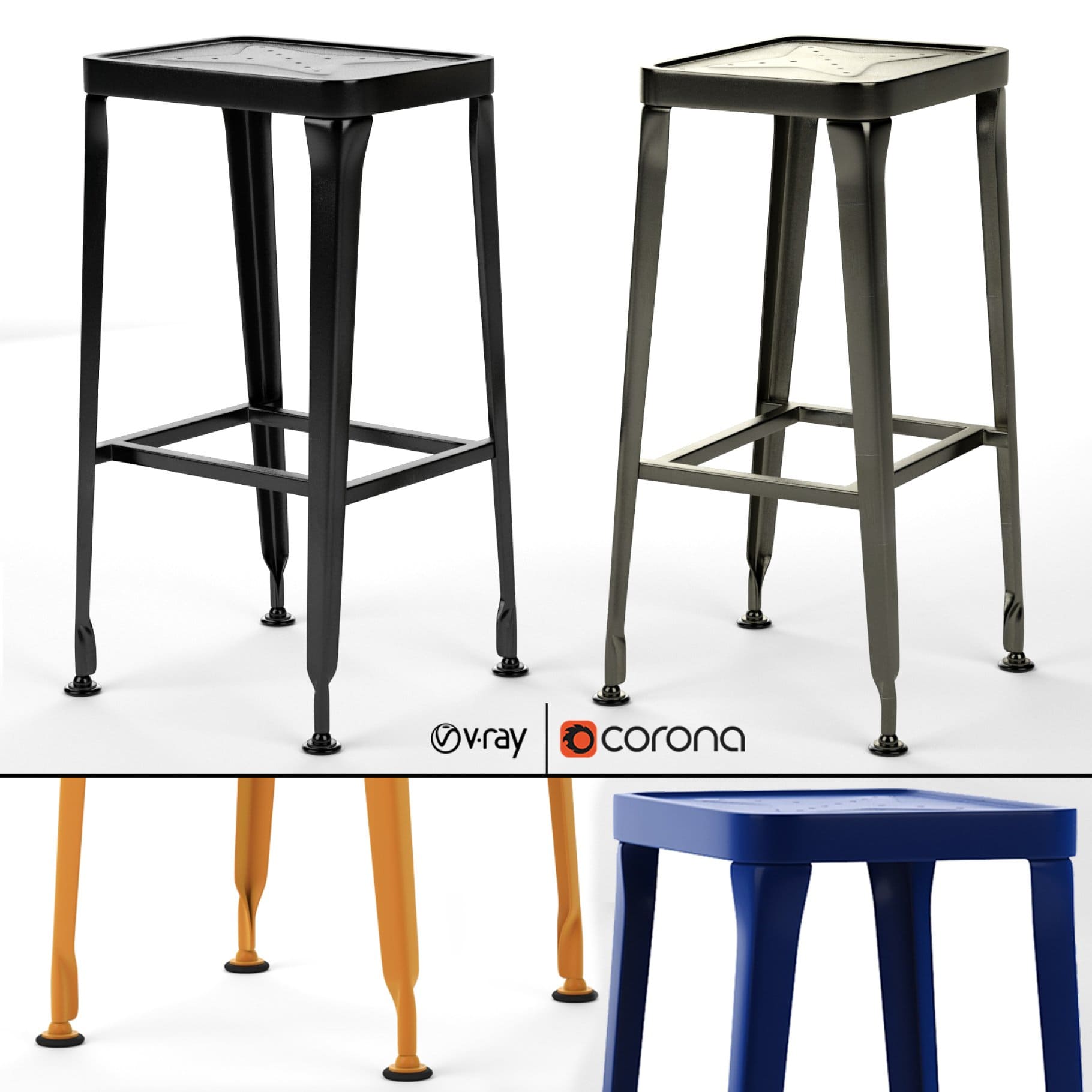 Carbon bar stool industry west, main picture.