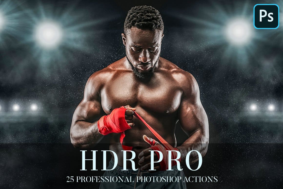 25 HDR PRO Professional Photoshop actions.