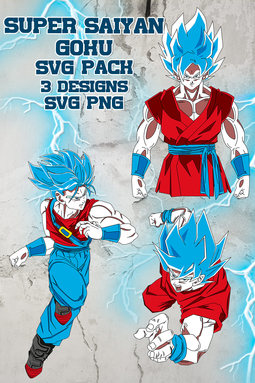 3 deign of the Super Saiyan Goku SVG.