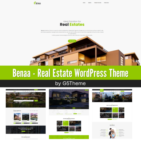 Images with benaa real estate wordpress theme.