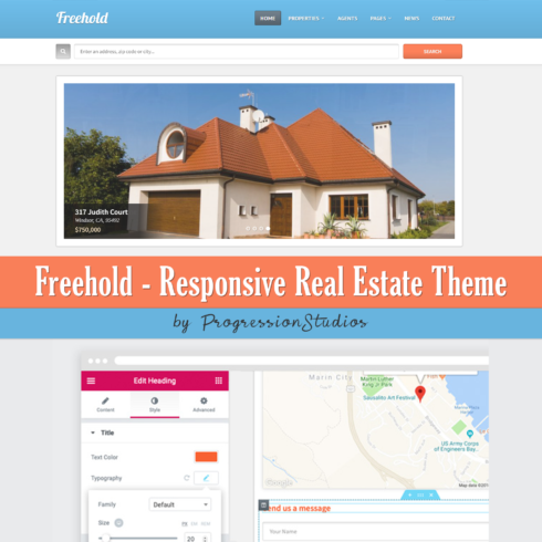 Images with freehold responsive real estate theme.